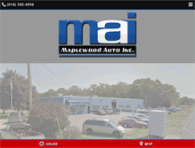 Tablet Screenshot of maplewoodautoinc.com
